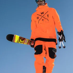 Pantalon de ski X Jib - Orange Fluo
