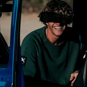 Sweat à col rond X-Switch - Vert Sapin