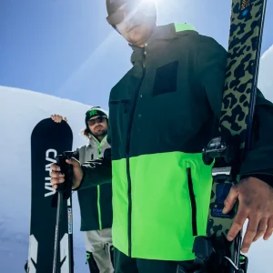 Veste de ski X-Temper - Vert Sapin et Vert Fluo