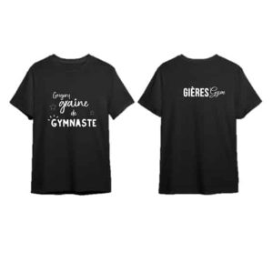 T-shirt enfant modèle garçon graine de gymnaste 100 % coton ( 2 couleurs au choix )