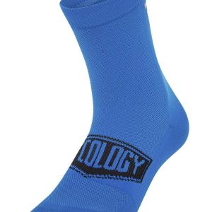 CHAUSSETTES DE VÉLO - LOGO REFLECHISSANT BLEU