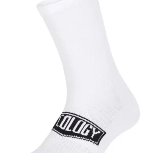 CHAUSSETTES DE VÉLO - LOGO REFLECHISSANT BLANCHE