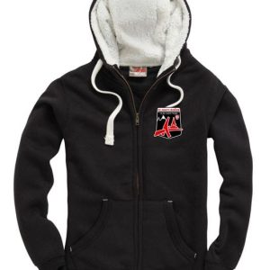 Sweat à capuche zippé avec poche téléphone