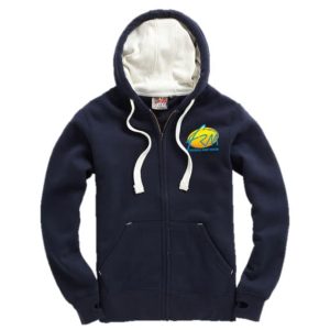 Sweat Capuche zippé contrasté peau de pêche