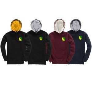 Sweat enfant avec capuche contrasté (4 couleurs au choix)