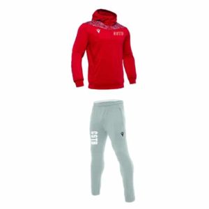 Pack pantalon DAHLIA gris + veste à capuche ISHTAR rouge