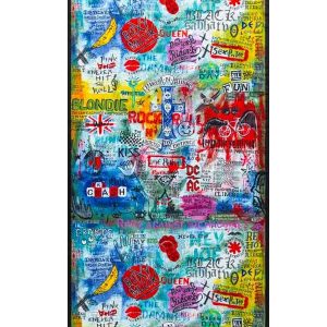 SERVIETTE MICROFIBRE - ROCK N ROLL