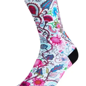 CHAUSSETTES DE VÉLO - SECRET GARDEN WHITE