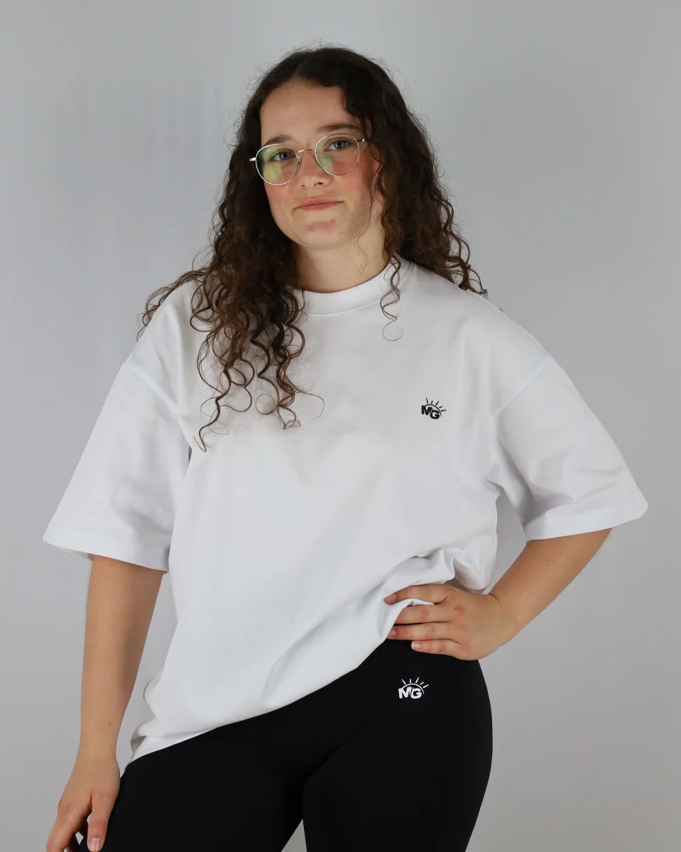 T-SHIRT OVERSIZE UNISEXE BLANC – Image 2