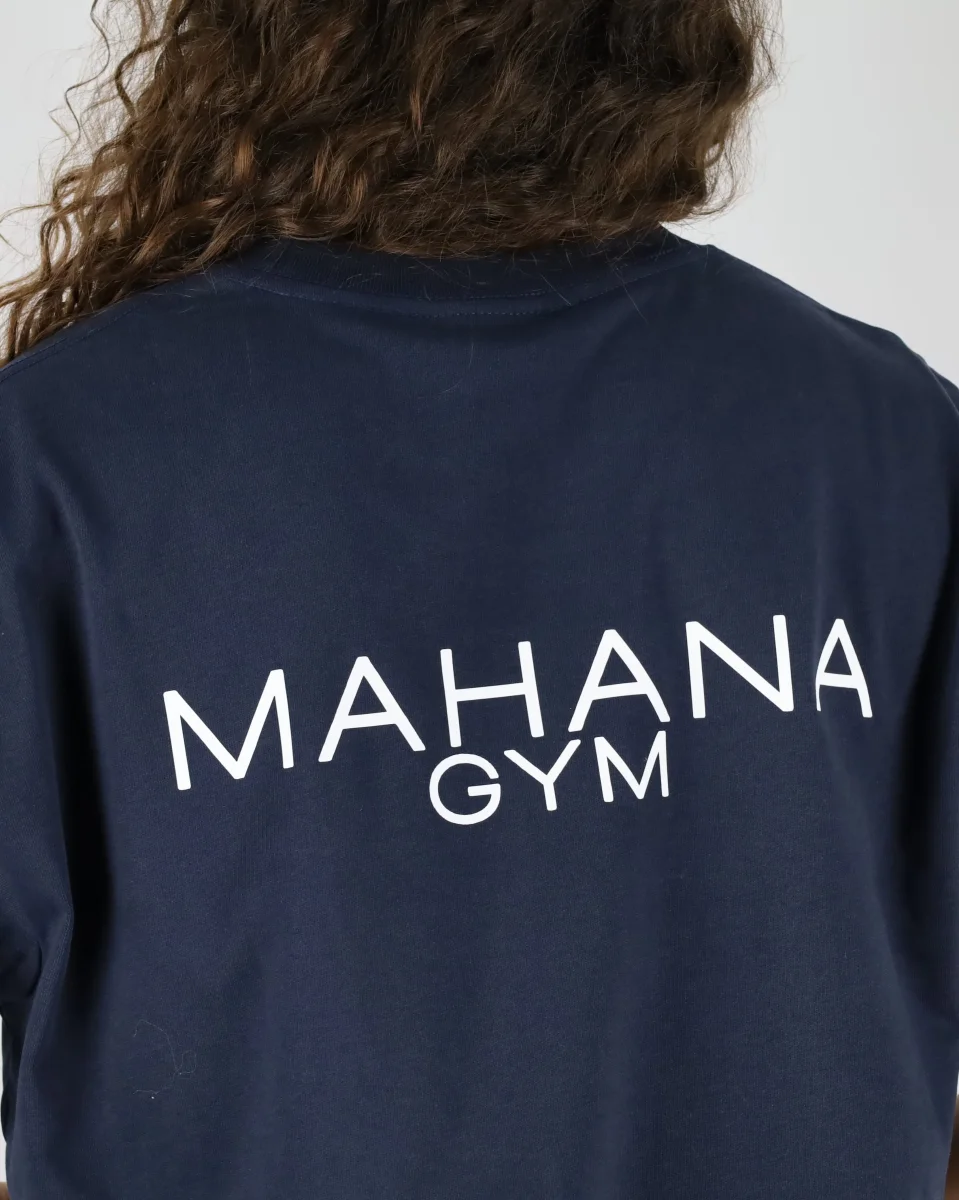 T-SHIRT OVERSIZE UNISEXE BLEU MARINE – Image 6